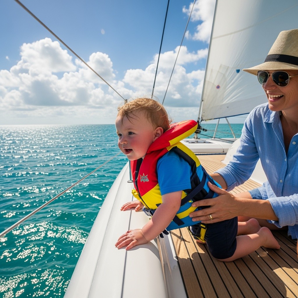 Děti na palubě jachty či katamaránu - aneb plavba s malými námořníky