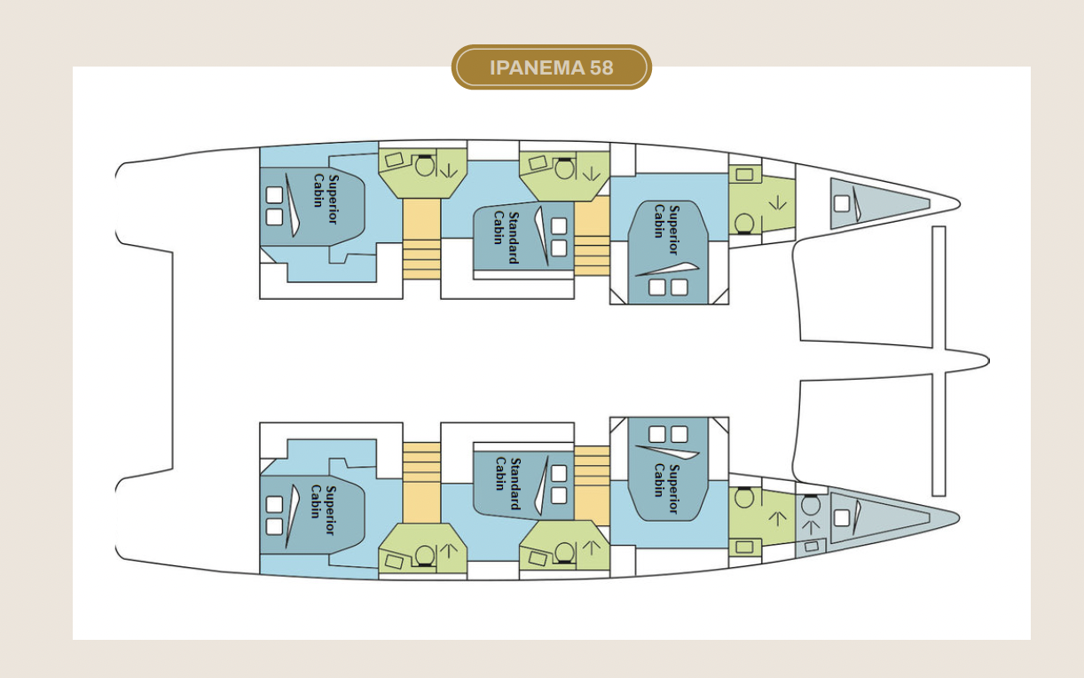Ipanema 58 — půdorys / layout